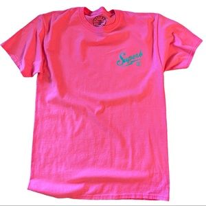Tee - Bright Pink with trademark logo